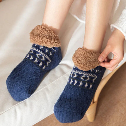 Christmas Socks for Women and Men, Non Slip Warm Grip Socks for Home – image 7