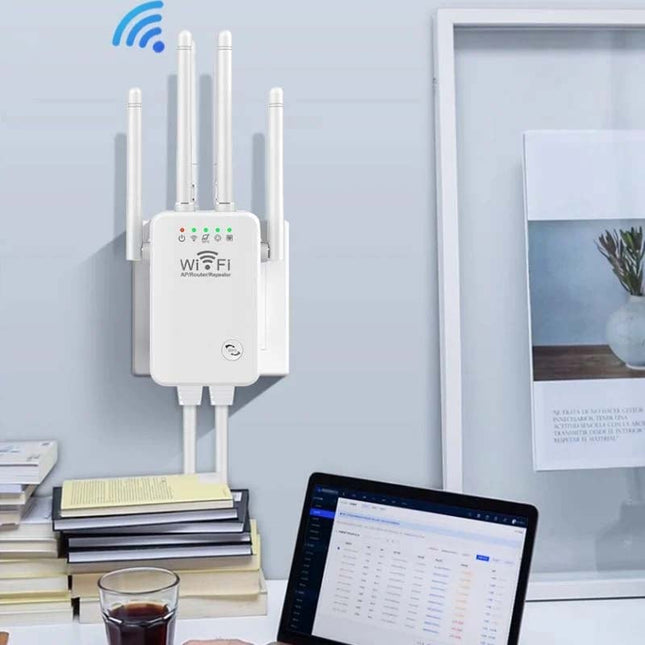 WiFi Extender for Home, WiFi Booster with 6 Antennas