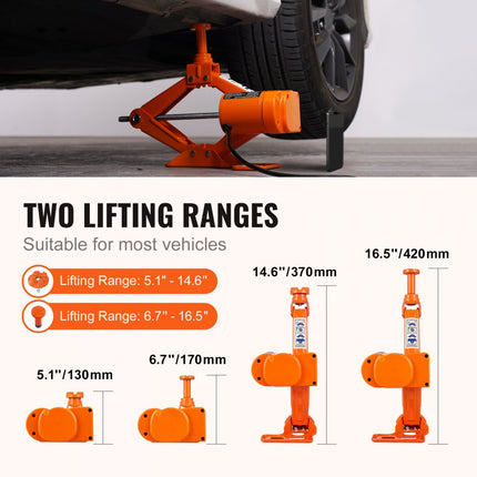3 Ton Car Jack for Sedan SUV and Pickup, Electric Car Jack 12V