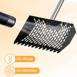 3-in-1 Dog Poop Scooper with Metal Rake & Sifting Shovel | Effortless Cleanup Tool for Yards and Coops 3