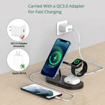 3-in-1 Wireless Charger Station with MagSafe Compatibility | Versatile Charging Solution for Smartphones, Smartwatches, and Earbuds 4