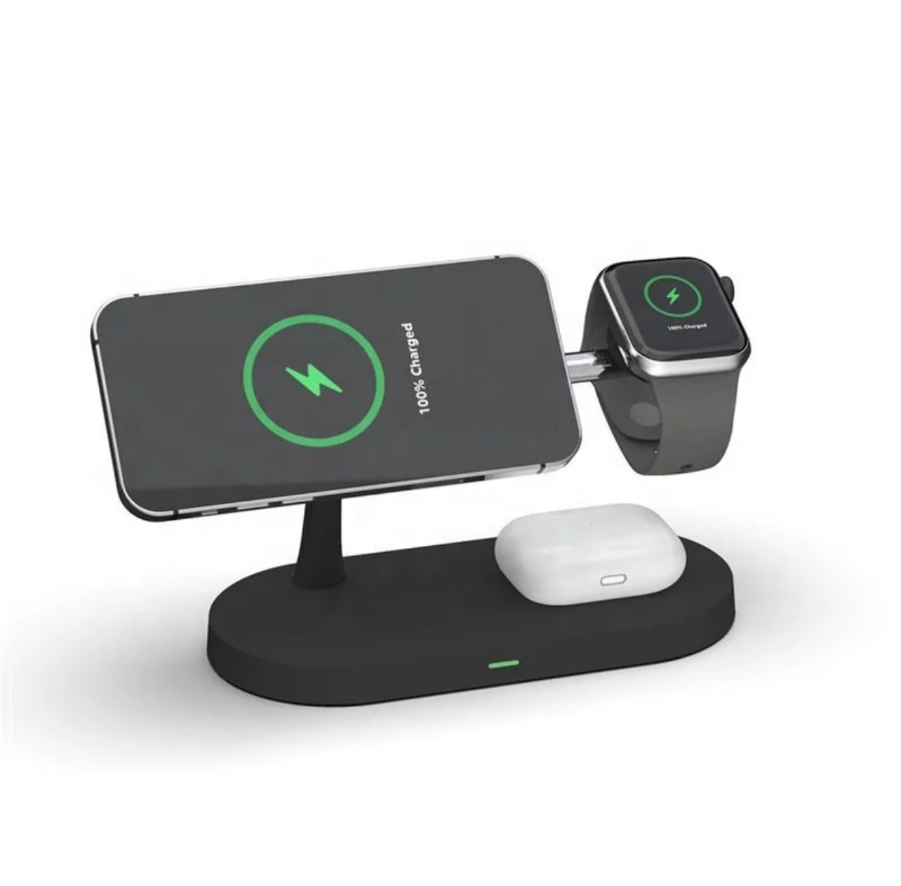 3-in-1 Wireless Charger Station with MagSafe Compatibility | Versatile Charging Solution for Smartphones, Smartwatches, and Earbuds 5