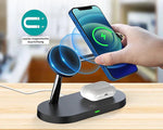 3-in-1 Wireless Charger Station with MagSafe Compatibility | Versatile Charging Solution for Smartphones, Smartwatches, and Earbuds 6