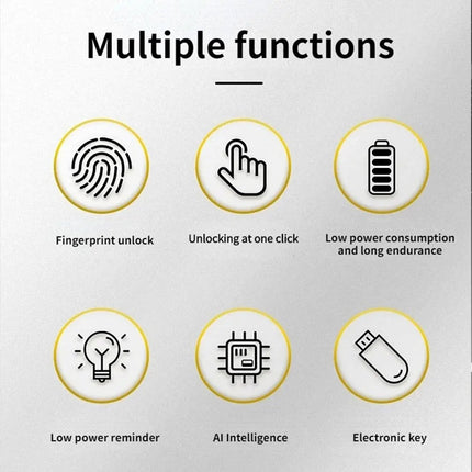 Padlock with Fingerprint Unlock, Biometric Lock and Keyless Padlock for Gym Locker and Shed – image 7