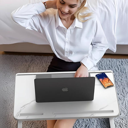 Adjustable Laptop Stand for Bed, Foldable Bed Desk with Tilt Angle
