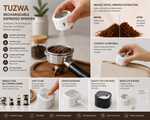 Tuzwa Rechargeable Espresso Sprayer | Antistatic Coffee Bean Sprayer for Espresso Grinding & Coffee Preparation