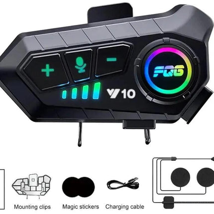 Motorcycle Helmet Bluetooth Headset, Waterproof Bluetooth for Motorcycle Helmet