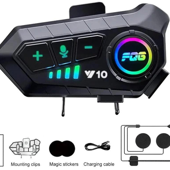 Motorcycle Helmet Bluetooth Headset, Waterproof Bluetooth for Motorcycle Helmet