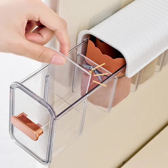 Closet Organizer for Underwear, Underwear Storage Box with Dividers
