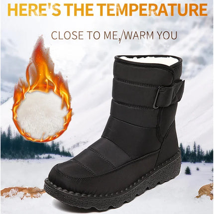 Snow Boots for Women, Warm Snow Boots with Non Slip Tendon Sole – image 7