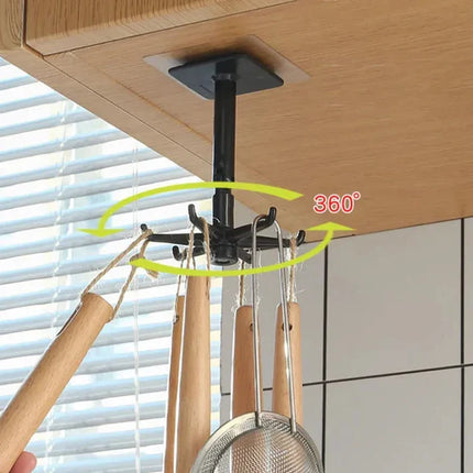 Adhesive Wall Hooks, Self Adhesive Ceiling Hook for Under Table and Cabinet – image 5