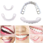 Tuzwa Snap-On Dentures – Natural-Look Temporary Teeth Cover, Adjustable Micro-Thin Reusable Cosmetic Smile Cover