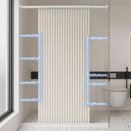 Waterproof Shower Curtain with Magnets, Weighted Shower Curtain for Walk In Shower – image 4