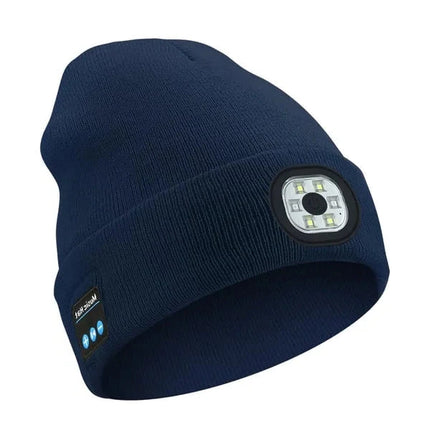 Bluetooth Beanie with Light, Headphone Beanie with LED Light