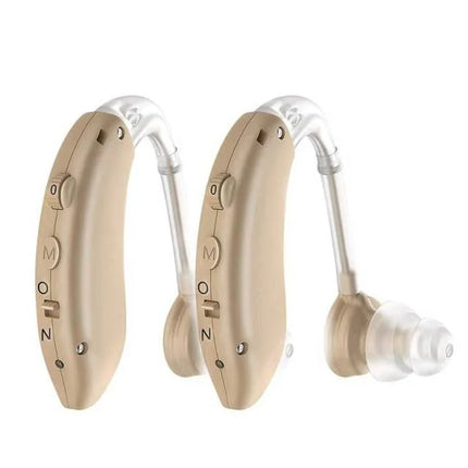Hearing Amplifier for Seniors, Rechargeable Personal Sound Amplifier with Noise Reduction, Behind the Ear Hearing Device