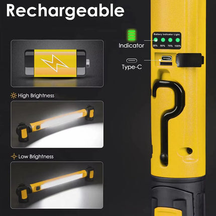 Cordless Work Light with Red Flash Mode, Under Hood Light – image 4