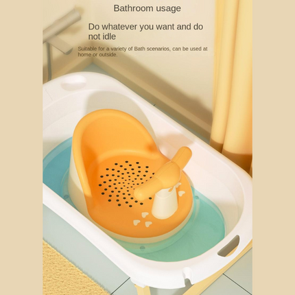 Baby Bath Seat with Suction Cups, Infant Bath Seat with High Backrest for 6 to 18 Months
