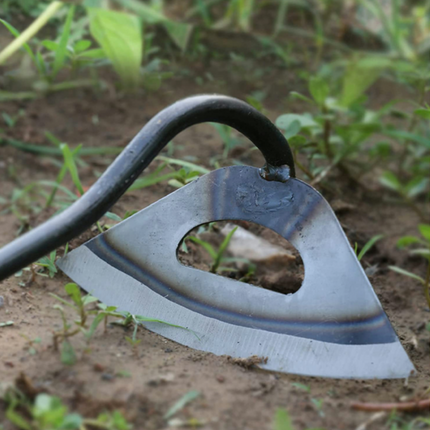 All Steel Gardening Hoe with Ergonomic Non Slip Handle