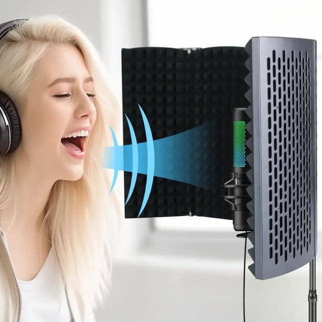 Vocal Booth for Voice Over and Podcasting, Sound Booth with Acoustic Panels