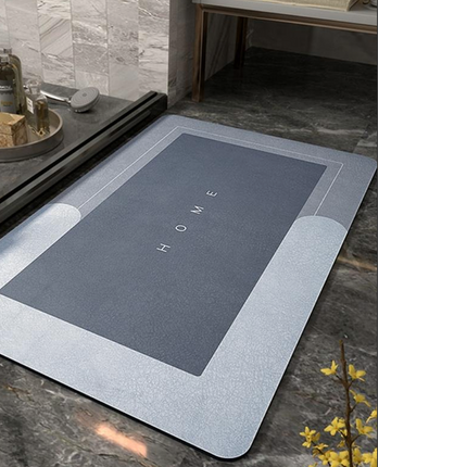 Bath Mat, Nappa Leather Kitchen Mat for Bathroom