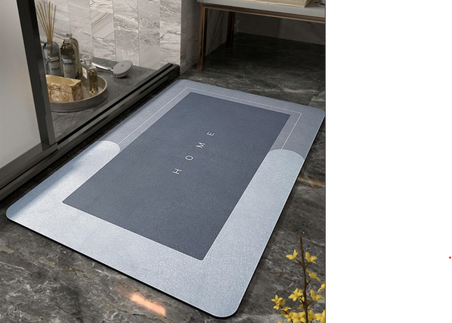 Bath Mat, Nappa Leather Kitchen Mat for Bathroom