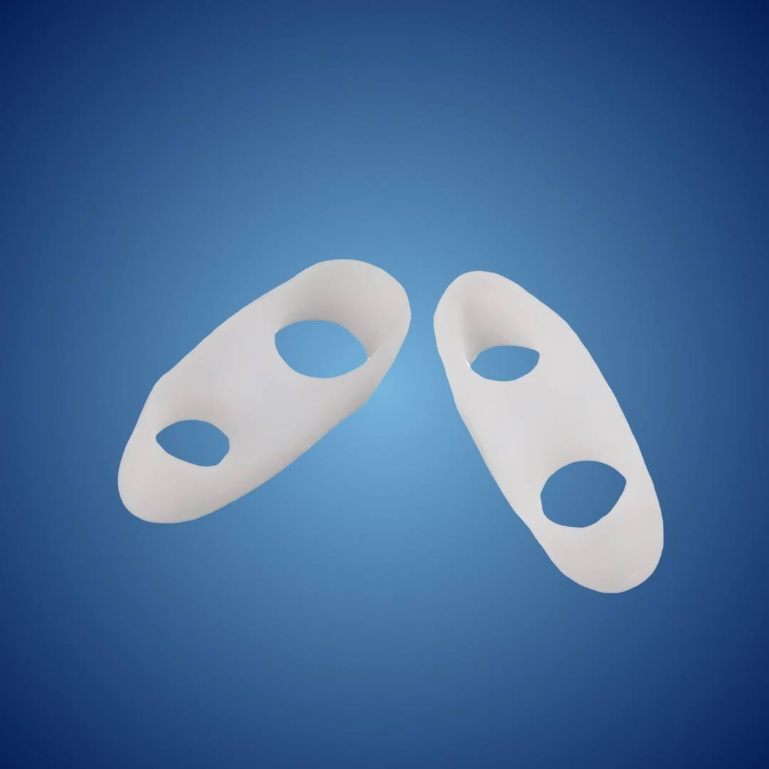 Tuzwa Adjustable Silicone Toe Spacers for Bunions & Hammertoes – Soft Reusable Toe Separators for Alignment, Cushioning & Comfort