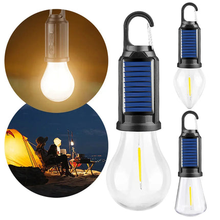 Solar Lantern with Built In Hook, Campsite Light for Tents