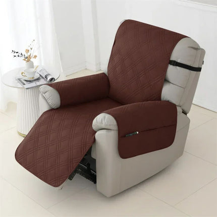 Waterproof Quilted Recliner Slipcover for Armchairs, Machine Washable Pet and Kid Friendly Chair Cover