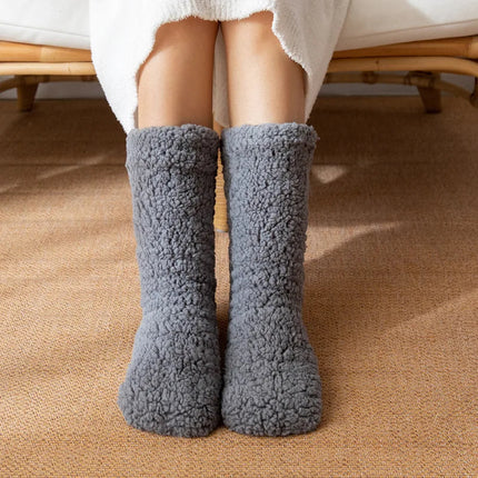 Cashmere Thermal Tube Socks, Warm Socks with Non Slip Sole – image 5