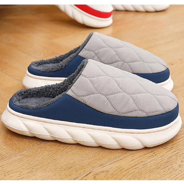 Slippers for Men, House Slippers with Warm Plush Lining
