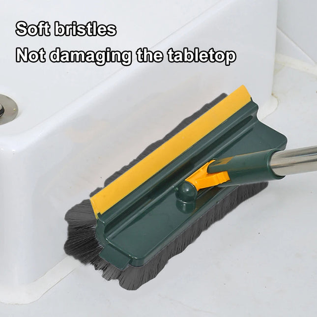 Long Handle Scrub Brush, Floor Scrub Brush with Stiff Bristles