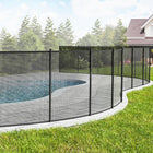 Pool Fence for Inground Pools, Removable Pool Safety Fence with Aluminum Alloy Poles, Mesh Pool Fence for Kids and Pets