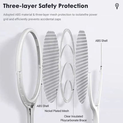 Bug Zapper Racket, Indoor Outdoor Insect Zapper for Mosquitoes – image 4