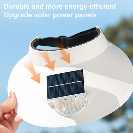 Sun Visor Hat with Rechargeable Fan, Hiking and Travel – image 6