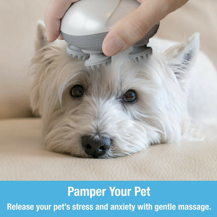 Dog Massager and Cat Massager with Silicone Brush, Dog Grooming Tool and Cat Grooming Tool for Shedding – image 2