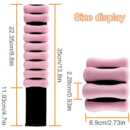 Ankle Weights 1 lb Pair, Silicone Walking Weights for Yoga – image 5