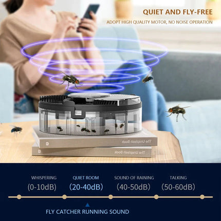 Indoor Fly Trap Rechargeable, Electric Fly Catcher Outdoor – image 5