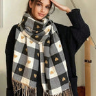 Winter Shawl, Long Scarf Shawl for Cold Weather