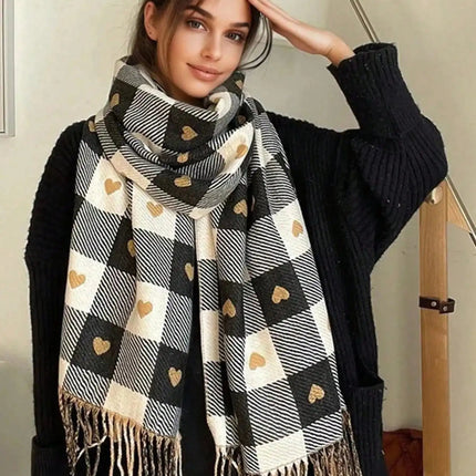 Winter Shawl, Long Scarf Shawl for Cold Weather