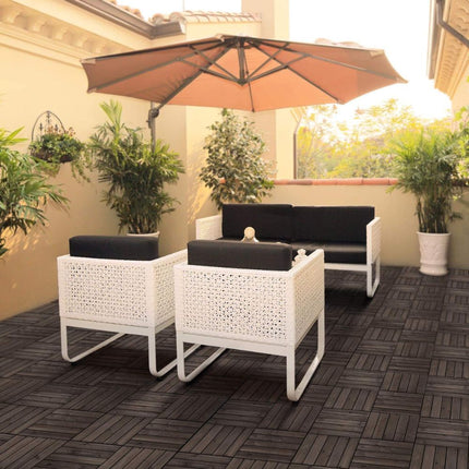 Wood Flooring Tiles 27 Pack, Interlocking Deck Tiles for Patio and Balcony – image 5