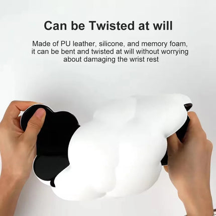 Keyboard Wrist Rest and Mouse Wrist Rest Set, Cloud Shaped Keyboard Palm Rest