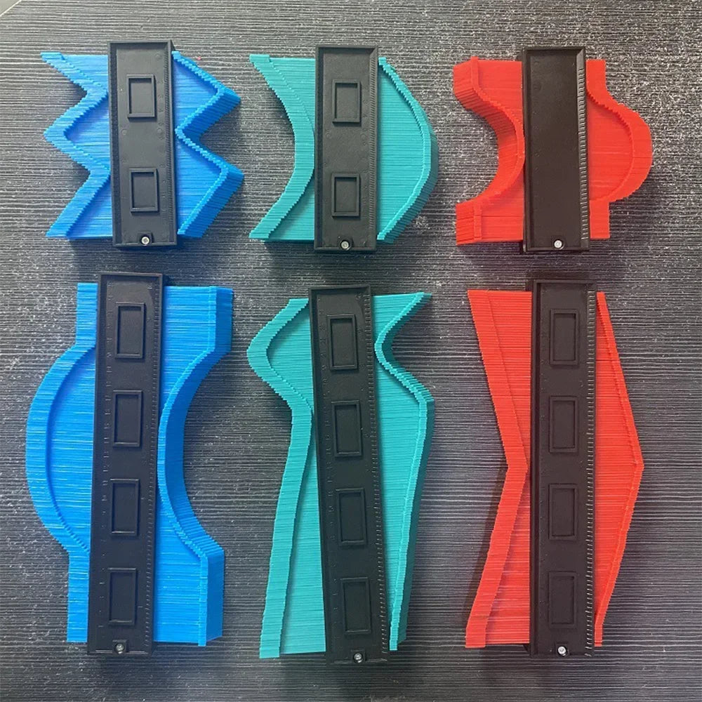 Tuzwa Contour Gauge Tool – 5 & 10 Inch Shape Duplicator Profile Gauge for Woodworking, Flooring, Tiling & Construction