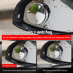 Tuzwa Blind Spot Mirror for Car – 55mm Convex Side Mirror with 360° Rotation, Vacuum Suction Mount, Anti-Fog & Anti-Rain Coating