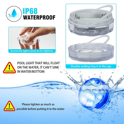 Underwater Pool Lights with Timer, 4 Pack Dimmable LED Pool Lights – image 8