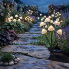 Outdoor Solar Lights, Mushroom Lights with Flexible Stalks, Solar Garden Lights for Yards, Firefly Stake Design
