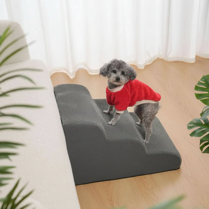 Dog Stairs for Bed, Soft Foam Pet Stairs Ramp with Non Slip Pet Steps – image 7