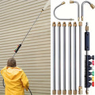 Pressure Washer Wand Extension Set, Gutter Cleaning Tool with 120 Degree Curved Rod, Pressure Washer Nozzles and O Rings