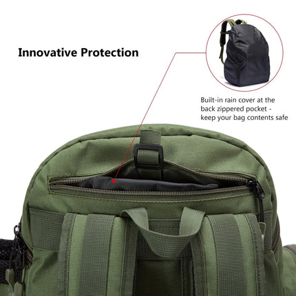 Fishing Backpack with Rod Holder, Waterproof Fishing Tackle Backpack, Tackle Bags for 3 Utility Boxes – image 5