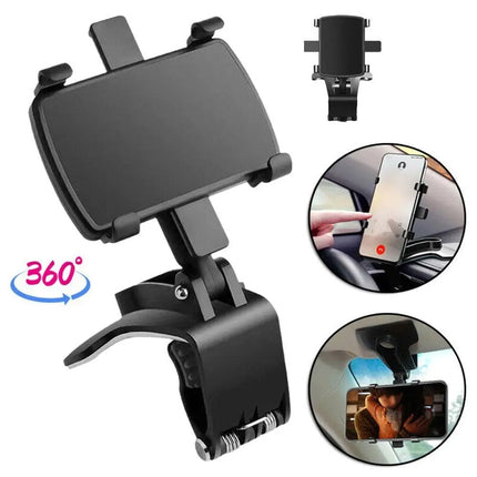 Car Phone Holder for Dashboard Sun Visor and Rearview Mirror, Car Phone Mount