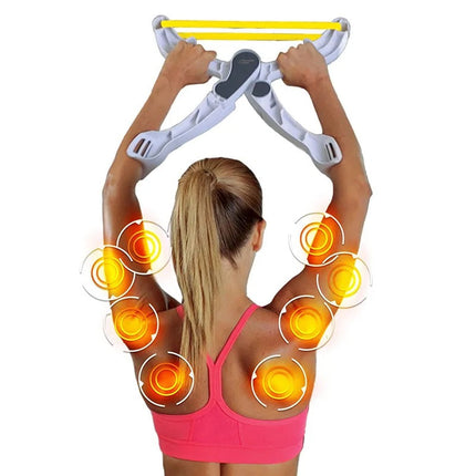 Arm and Shoulder Exercise Equipment, Resistance Band Exerciser with 3 Bands and Padded Armrests, Home Arm Workout